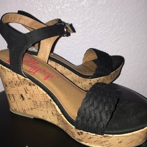 Jelly pop wedge heels